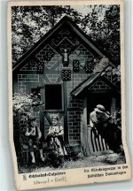 O3300 Bad Salzelmen Schönebeck Elbe Die Märchengruppe in den Städt. Anlagen Hänsel und Gretel 1941 Gebrauchsspuren