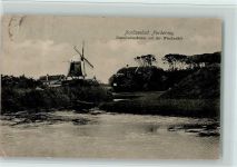 26548 W2982 Norderney Gebrauchsspuren Napoleonschanze mit der Windmühle