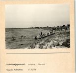25761 W2242 Büsum FOTO KEINE AK Strand Foto montiert auf Karton