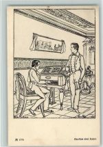 Goethes drei Enkel - Ackermann Serie 147 Goethe Künstlerkarte