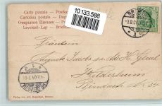 Schäfer mit Herde - Heidebild Nr. 3 AK Schaf 1904