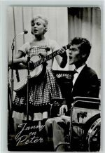 Janny en Peter , sehr gute Erhaltung AK Schlagersänger 1965 Foto AK
