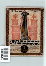 W2000 Hamburg Notgeld Kultur- und Sportwoche Schwarz-Weiß-Rot