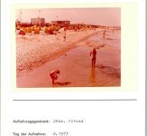27472 W2190 Cuxhaven FOTO KEINE AK Cuxhaven Döse Strand Foto montiert auf Karton