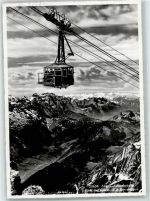 Säntis Buffet Schwägalp Buffet Säntisgipfel Säntis Schwebebahn Blick auf Glärnisch und Berner Alpen Schwebebahn