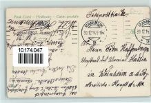 Neujahr - Mädchen mit einem Kalenderblatt AK Hufeisen 1914 Prägedruck