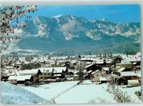 82432 W8109 Wallgau - Wallgau gegen Wettersteingebirge Winter