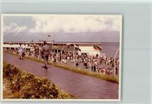 27472 W2190 Cuxhaven FOTO KEINE AK Grimmershörn Promenade Fahnen