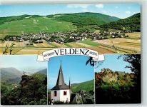 54472 W5551 Veldenz - Weinberge Kreuz Kirche Ruine