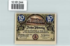 99518 O5322 Bad Sulza - Notgeld Technikum Rathaus mit Weinbergen