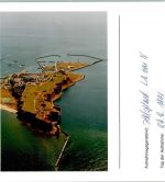 27498 W2192 Helgoland FOTO KEINE AK Luftaufnahme von Norden Foto montiert auf Karton