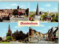 59269 W4720 Neubeckum - Gemeindeverwaltung Kath. Kirche Evangel. Kirche Hauptstraße