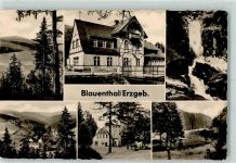08309 O9401 Blauenthal , Stadt Eibenstock - Rückseite mit Abschürfungen bzw Kleberesten