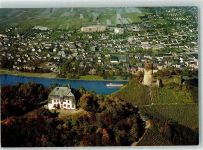 54470 W5550 Bernkastel-Kues - Burg Landshut Jugendherberge und Ortsteil Kues