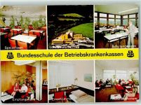 36199 W6442 Rotenburg a d Fulda - Bundesschule der Betriebskrankenkassen BKK Speiseraum Fliegeraufnahme Schulungsraum Empfangshalle Einzelzimmer Aufenthaltsraum