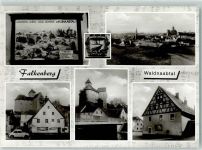 95685 W8591 Falkenberg , Oberpf - Rückseite mit Abschürfungen und Kleberesten