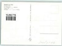82442 W8111 Saulgrub - Gasthaus zur Post Rückseite mit Abschürfungen bzw Kleberesten