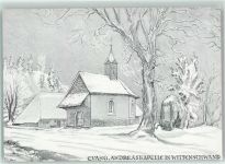79837 W7821 Wittenschwand Künstlerkarte Rückseite mit Abschürfungen bzw Kleberesten Andreaskapelle