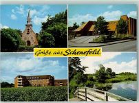 22869 W2000 Schenefeld , Bz Hamburg - Rückseite mit Abschürfungen bzw Kleberesten