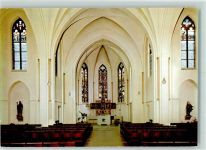 51515 W5067 Dürscheid - Kath. Pfarrkirche St. Nikolaus Rückseite mit Abschürfungen bzw Kleberesten