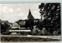 Greifenberg Gryfice - Wasserfall mit Marienkirche