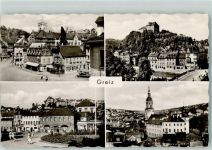 07973 O6600 Greiz - Rückseite mit Abschürfungen bzw Kleberesten