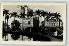 Sao Paulo 1949 Foto AK Parque Anhangabahu , Hotels AK