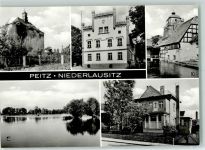 03185 O7520 Peitz - Festungsturm Rathaus Hammerwerk Rückseite mit Abschürfungen bzw Kleberesten