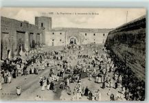 Fes Fez 1920 - La Population a la rencontre du Sultan