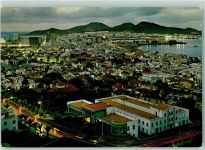 Las Palmas de Gran Canaria - Vista panorámica y Puerto de la Luz Nocturno