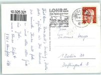 97816 W8770 Lohr a. Main - Kloster Maria Buchen Pius Kirche Berufsschule Schule I.G. Metall Schloß