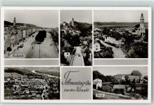 84529 W8261 Tittmoning - Stadtplatz Burg Salzachbrücke