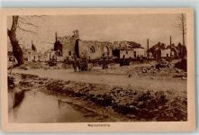 28120 Marcheville 1916 - Feldpost WK I Nr. 253 zerstörte Gebäude