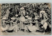 Nr. 170 Plates Card Stick Dancing by Nautch Dancer Volkstypen / Brauchtum Sri Lanka / Ceylon
