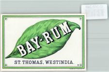 Bay Rum St. Thomas, Westindia Flaschenetikett