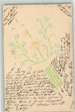 handgemalt Blumen AK Handgemacht 1900 Ritz AK