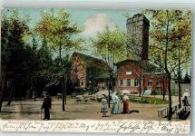 02692 O8601 Mönchswalde 1905 - Gasthaus Mönchswalder Berg Turm Gartenterrasse Gasthausstempel