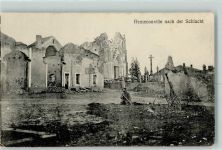 60950 Ermenonville 1915 - Kirche Feldpost WK I 10. Reserve-Div.