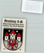17335 O2150 Strasburg - Vignette Wappen Kaffee Hag ca 1920-1940