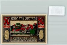 96317 W8640 Kronach , Oberfr - Notgeld