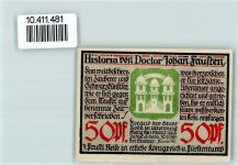 07646 O6540 Stadtroda - Notgeld