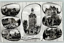 45657 W4350 Recklinghausen , Westf - Markt Auto Rathaus Engelsburg Stadtgarten Petruskirche