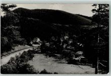 98746 O6421 Meuselbach - Schwimmbad Liegewiese Fahne Badegäste