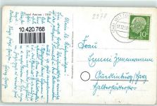 25946 W2278 Wittdün , Amrum Gebrauchsspuren Orientierungskarte Insel Amrum