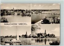 17213 O2063 Malchow , Meckl - See Kirche