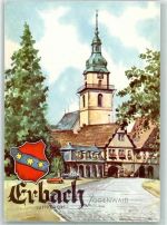 64711 W6120 Erbach , Odenw Künstlerkarte Gräfliches Schloß