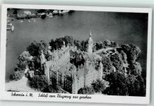 19053 O2750 Schwerin , Meckl - Fliegeraufnahme Schloss