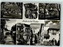 97922 W6970 Lauda - Alte Tauberbrücke Mariensäule Rathausturm Oberes Tor