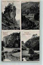 91344 W8551 Wiesenttal , Fränk Schweiz - Blick auf Doos Schloss Rabeneck