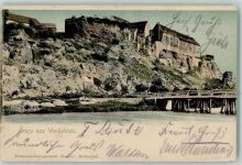 90530 W8508 Wendelstein , Mittelfr 1901 Gebrauchsspuren Schloss Felsen Brücke